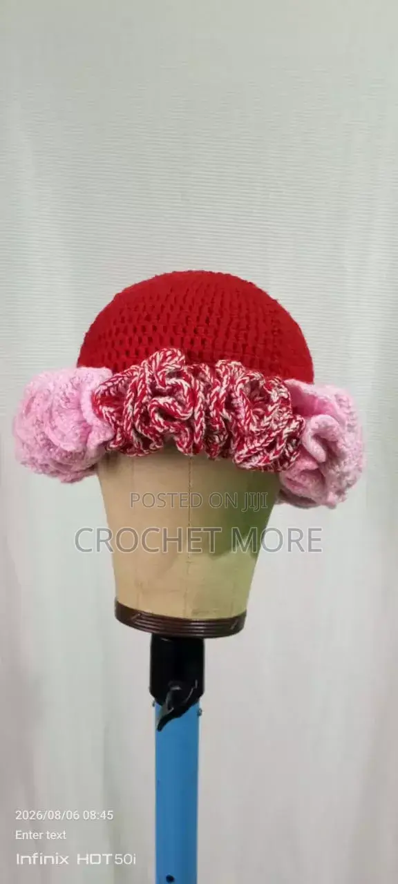 Crochet Raffle Hat(made on Order )