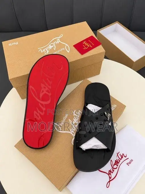 CHRISTIAN LOUBOUTIN Leather Slippers