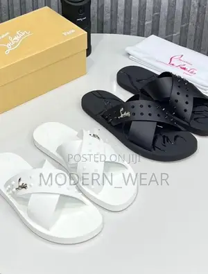 CHRISTIAN LOUBOUTIN Leather Slippers