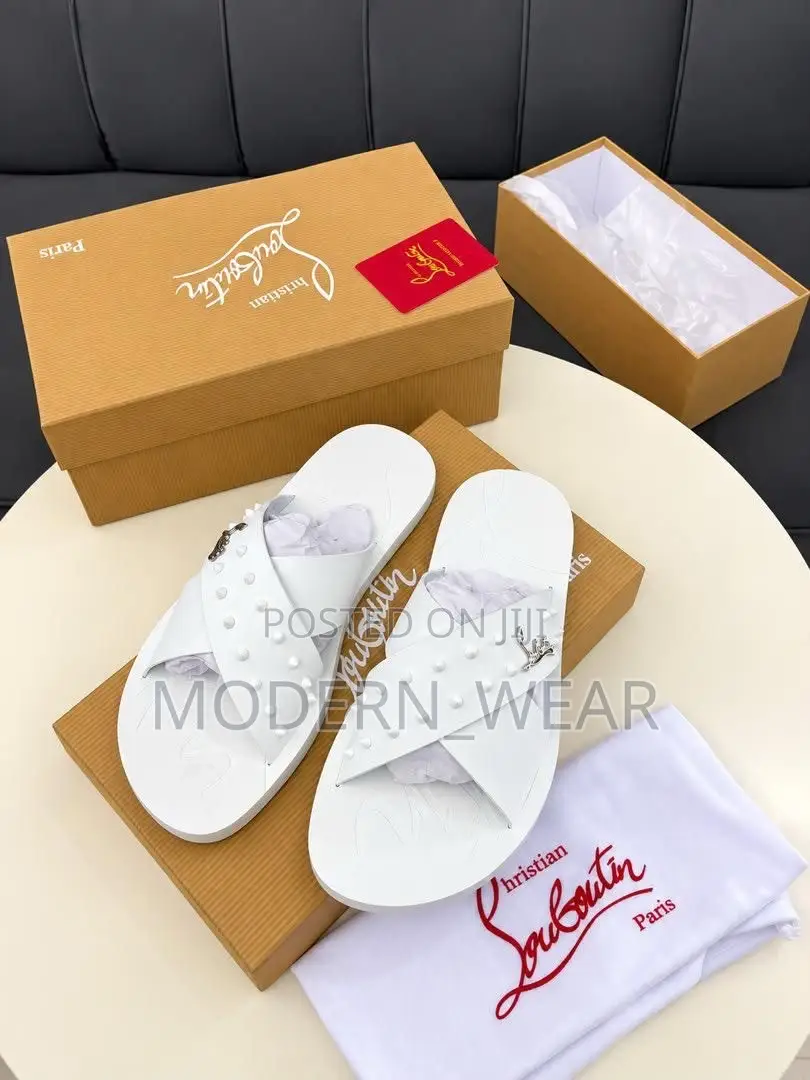 CHRISTIAN LOUBOUTIN Leather Slippers