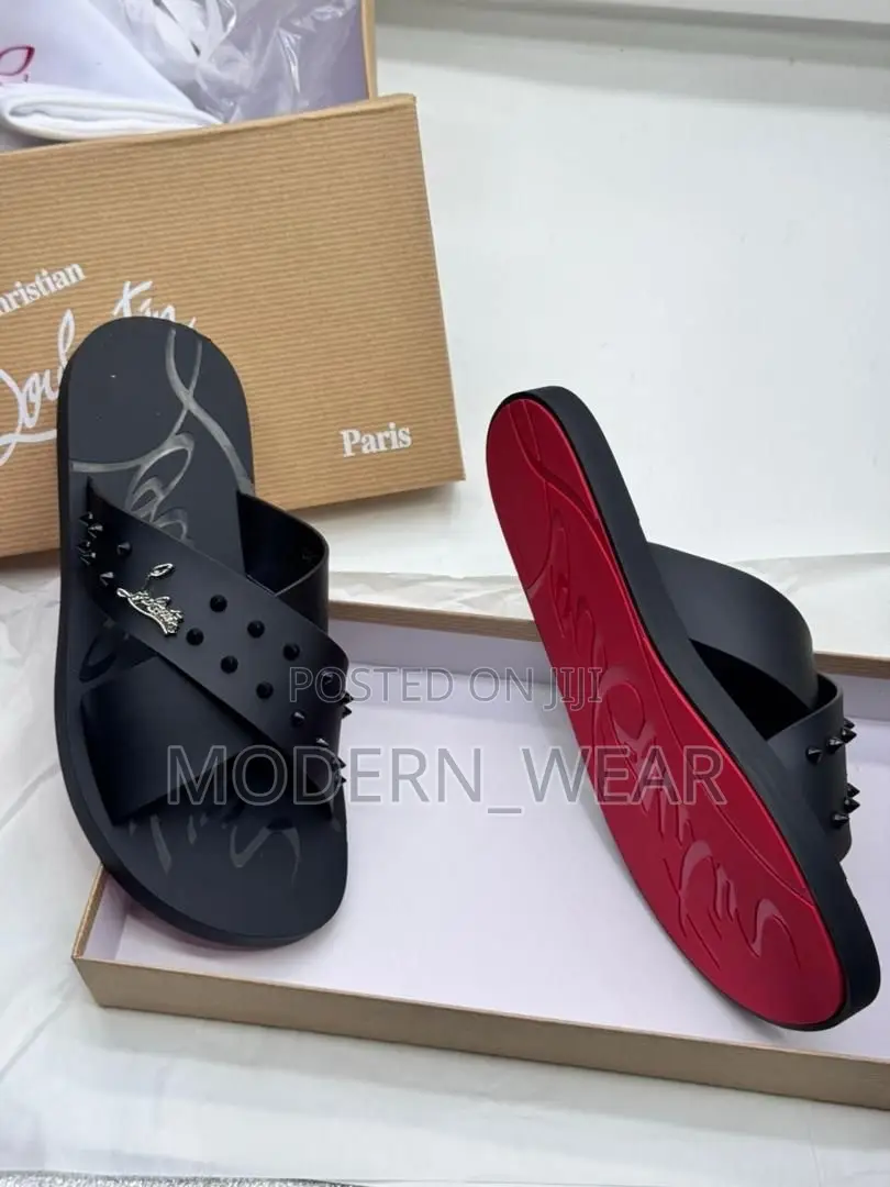 CHRISTIAN LOUBOUTIN Leather Slippers