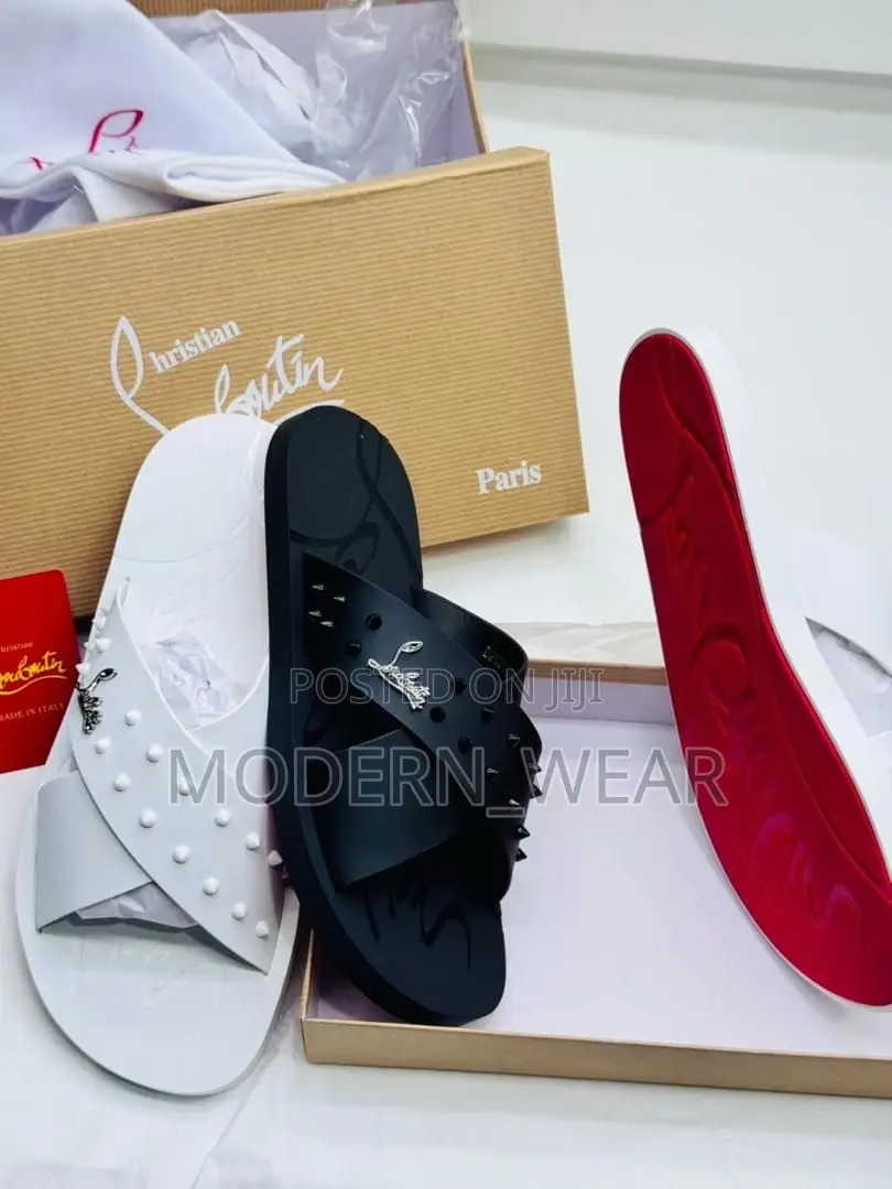 CHRISTIAN LOUBOUTIN Leather Slippers
