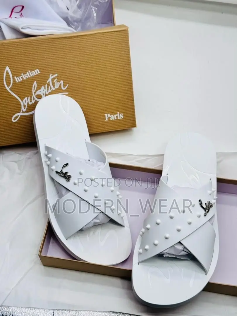 CHRISTIAN LOUBOUTIN Leather Slippers
