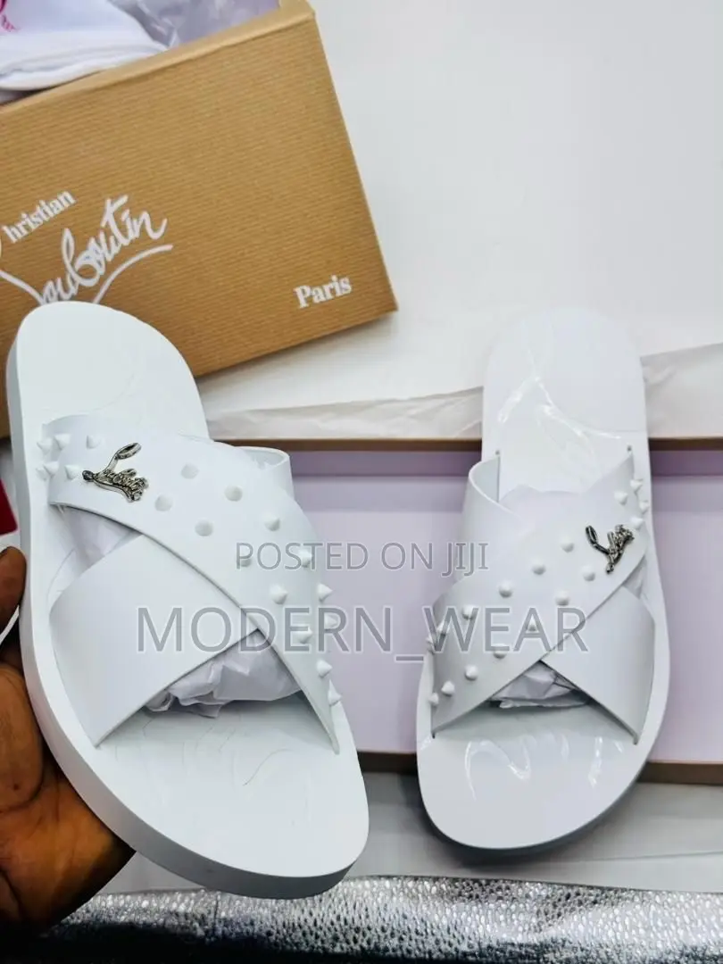 CHRISTIAN LOUBOUTIN Leather Slippers