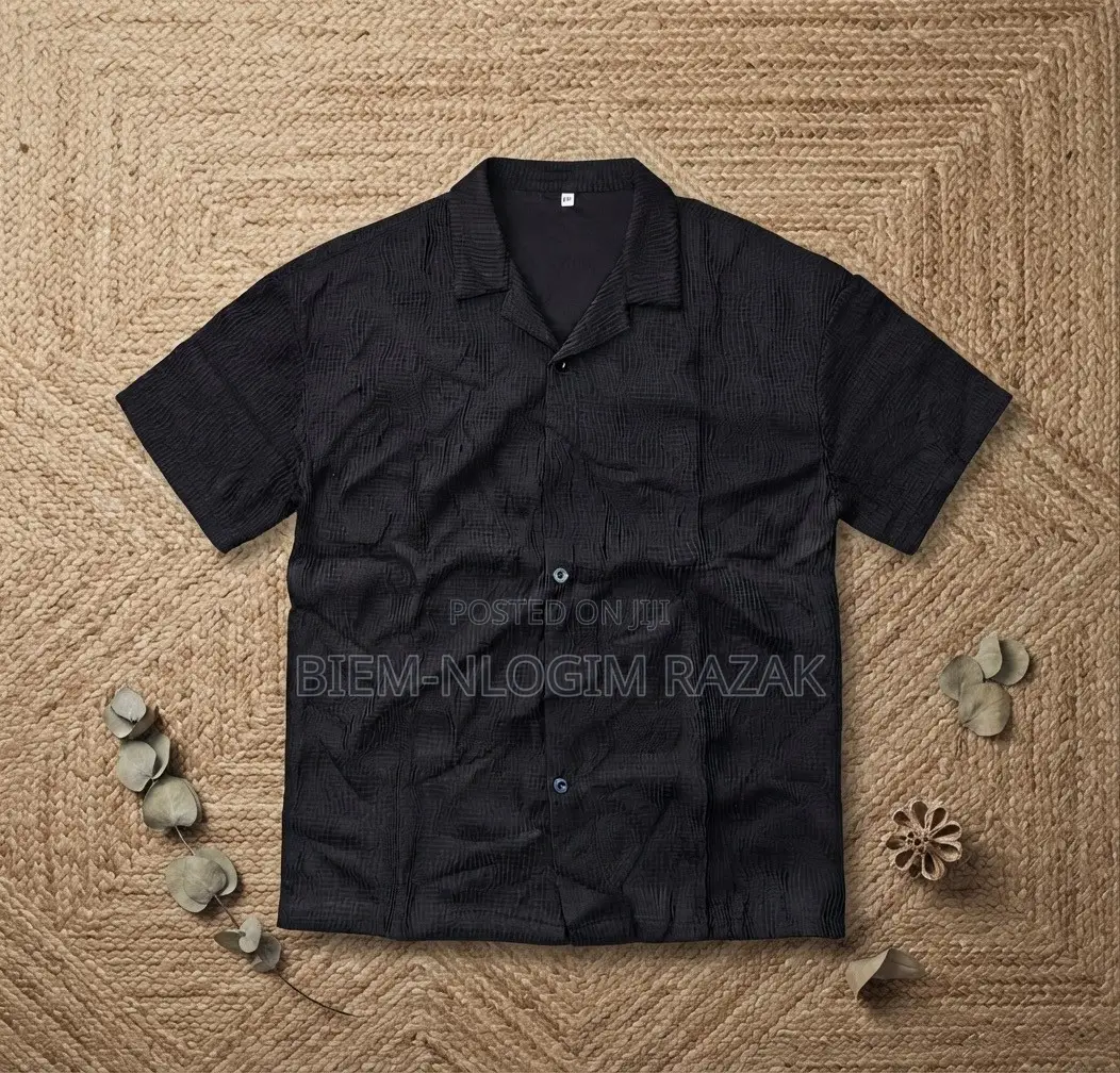 High Quality Turkish Black Men Net Shirts Available in Stock