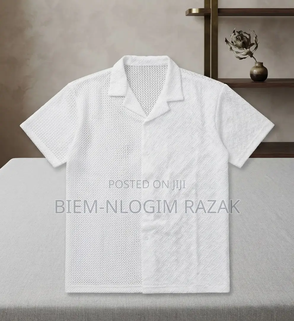 High Quality Turkish Black Men Net Shirts Available in Stock