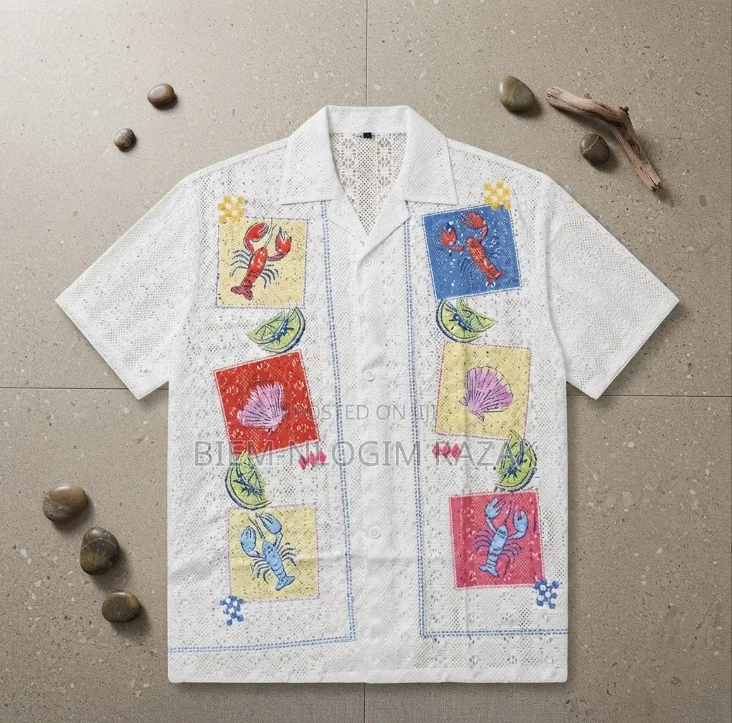 High Quality Turkish Black Men Net Shirts Available in Stock