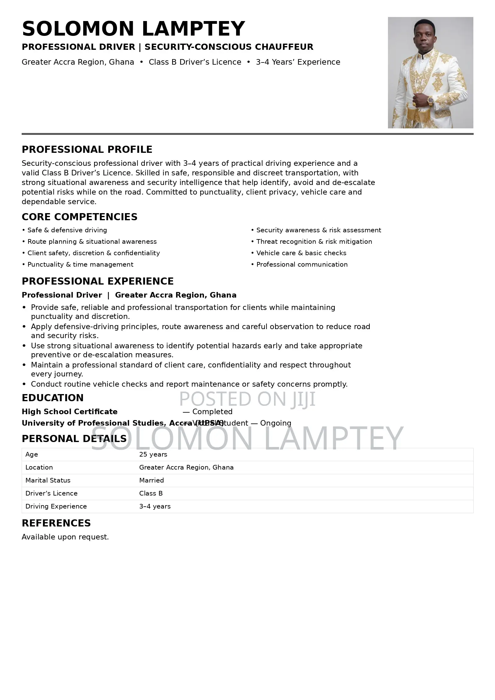 Driver CV
