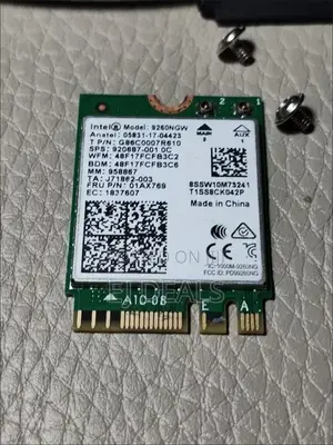 Intel Wireless Network Card M.2 E Type 5G Wi-Fi, Bluetooth (9260AC)