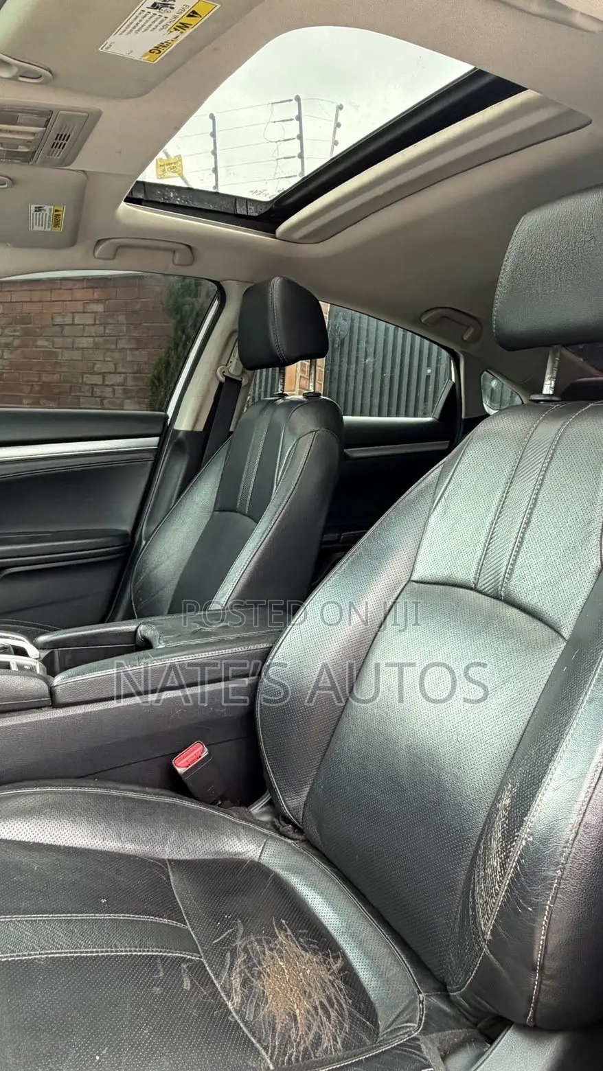 Honda Civic EX-L Sedan 2018 White