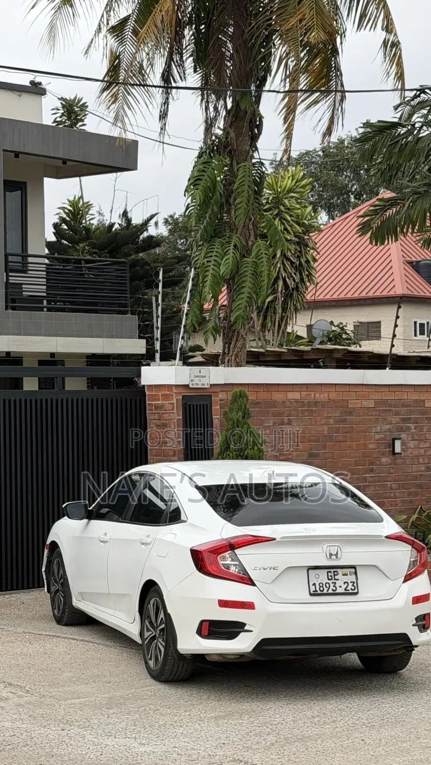 Honda Civic EX-L Sedan 2018 White