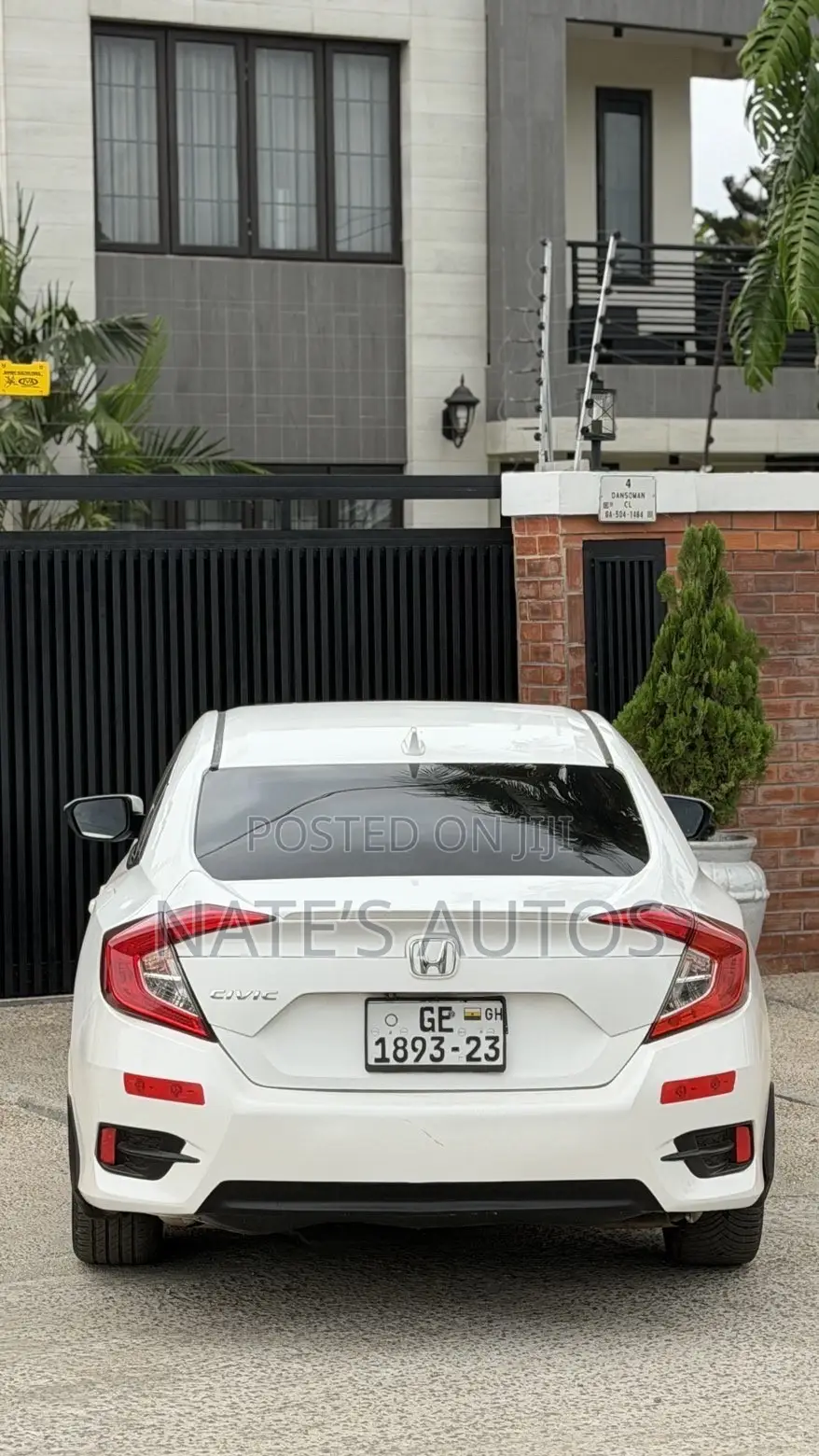 Honda Civic EX-L Sedan 2018 White