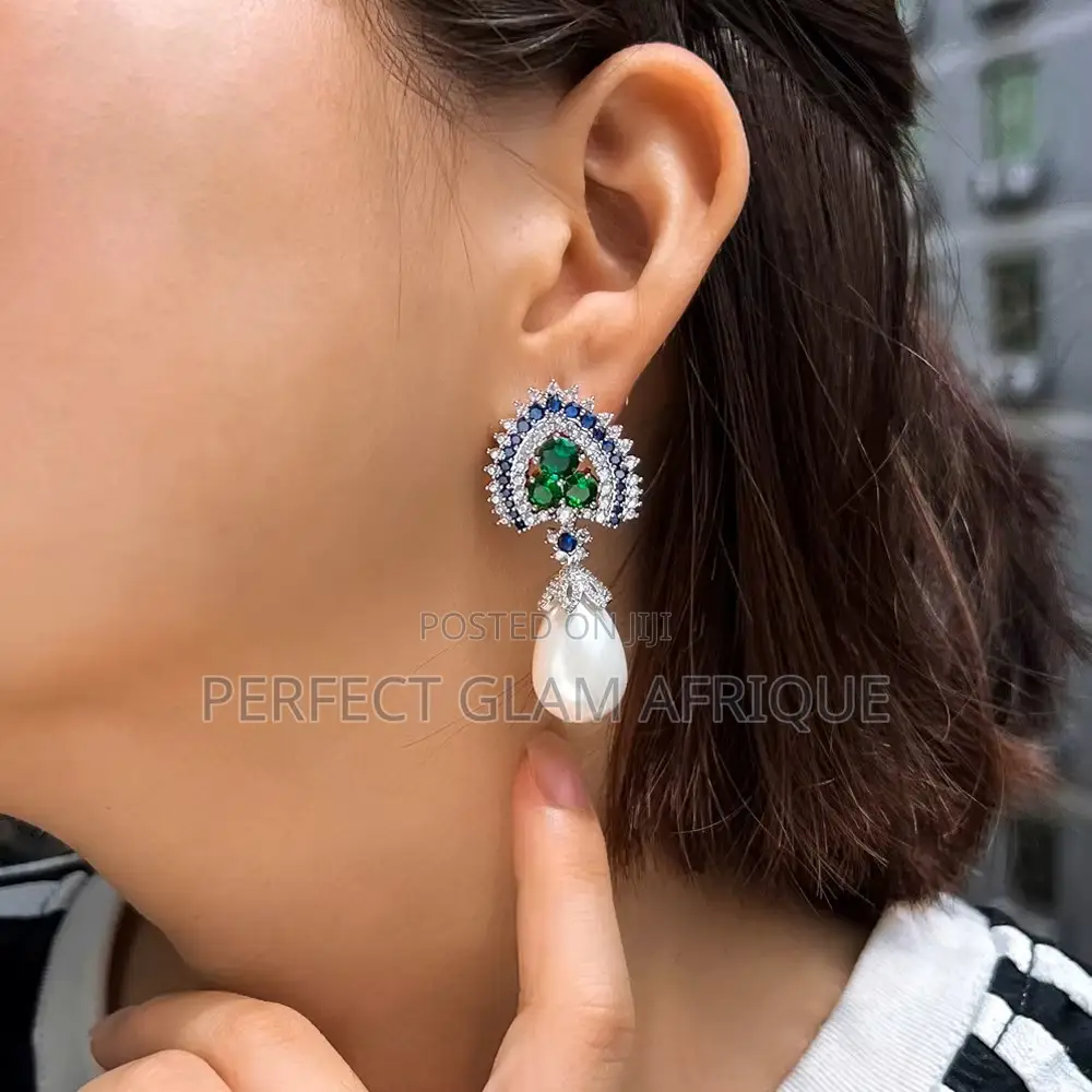 Quality Zirconia Pearl Earrings