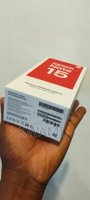 New Xiaomi Redmi Note 15 256 GB Black
