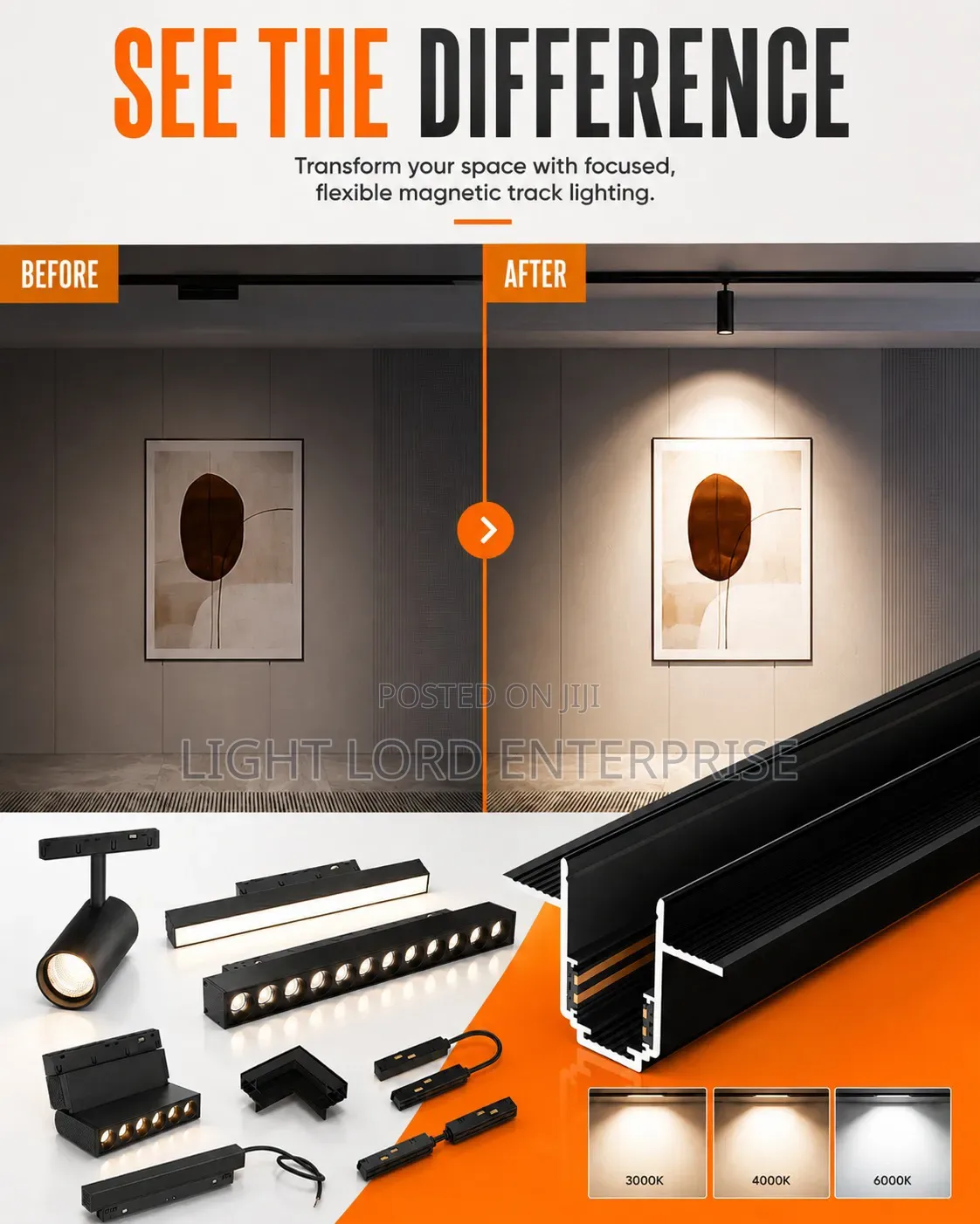 Illusion Infusion Magnetic Track Light💡 48V