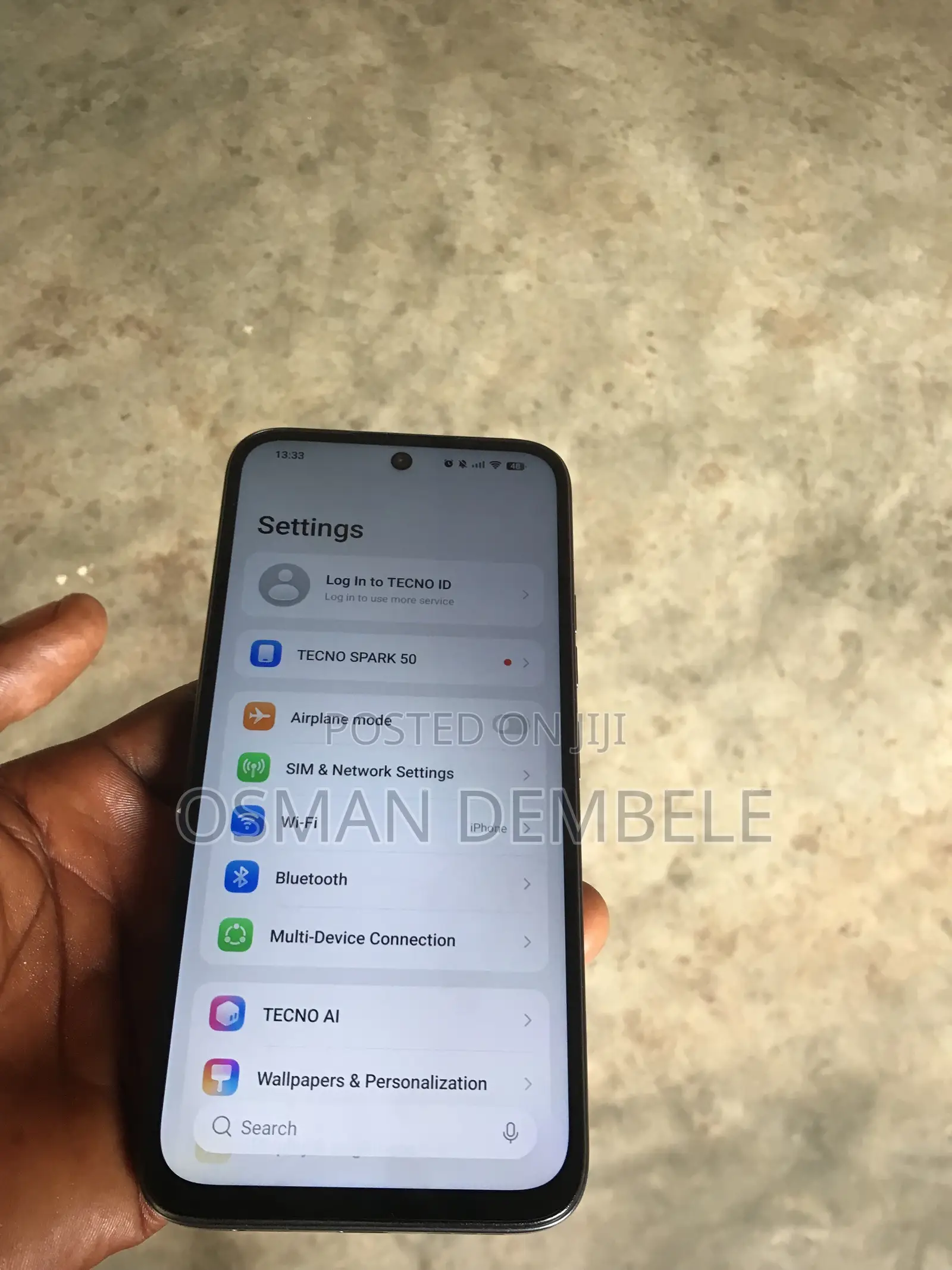 Tecno Spark 50 128 GB Black