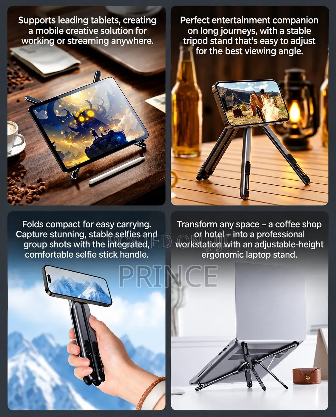 Stand for Laptops, Phones Ipads and Tablets