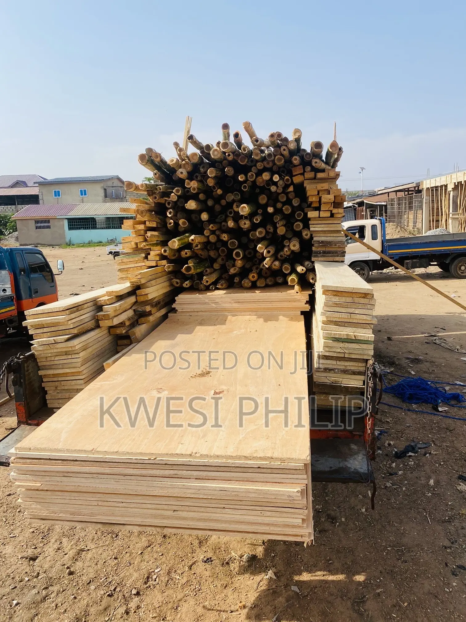 Cyber Board/ 2 by 4 / Bamboo / Nails/ Plywood for Flowing
