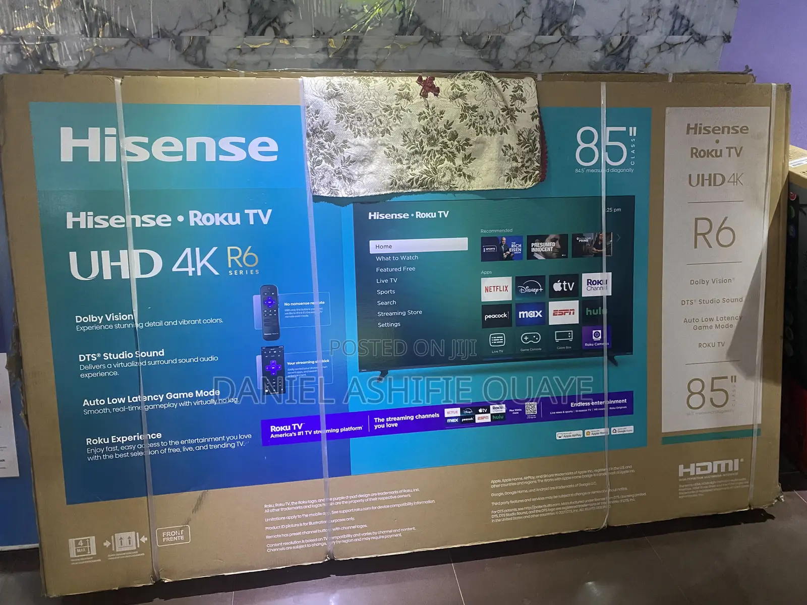 HISENSE TV  85” and 75”