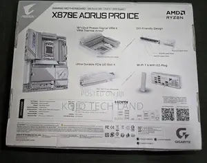 Aorus X870e Pro Ice Am5 Atx Ddr5 Wifi 7 Amd Gaming Motherboard
