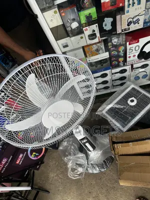 Brand New AC/DC Rechargeable SolarStandingFan With Solar Panel &Remote