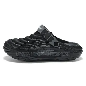 Black and Grey Crocs