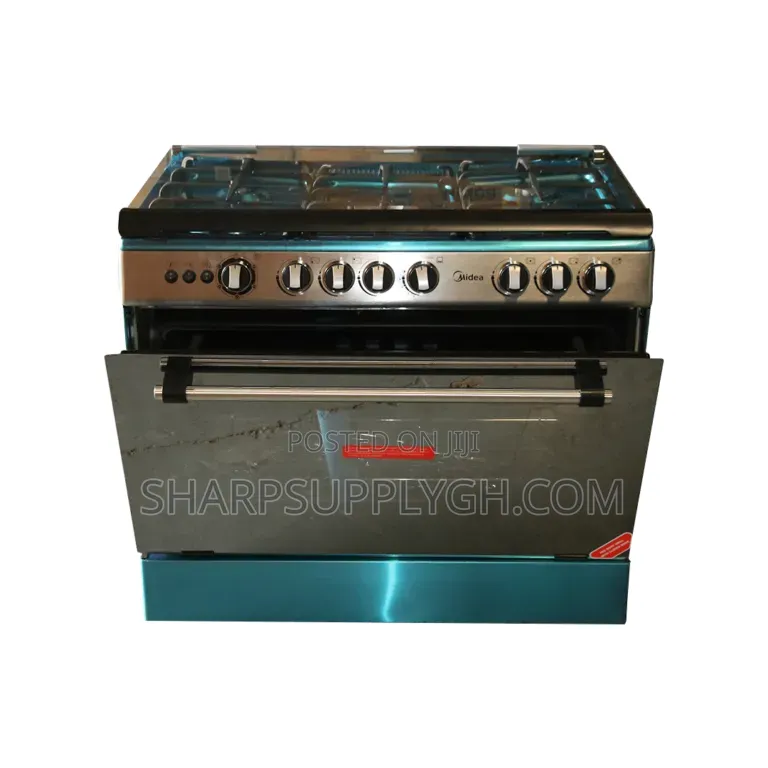 Midea 5 Burners Gas Cooker With Oven and Grill