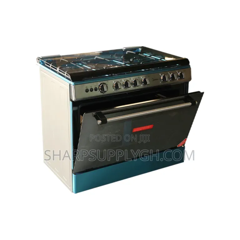 Midea 5 Burners Gas Cooker With Oven and Grill