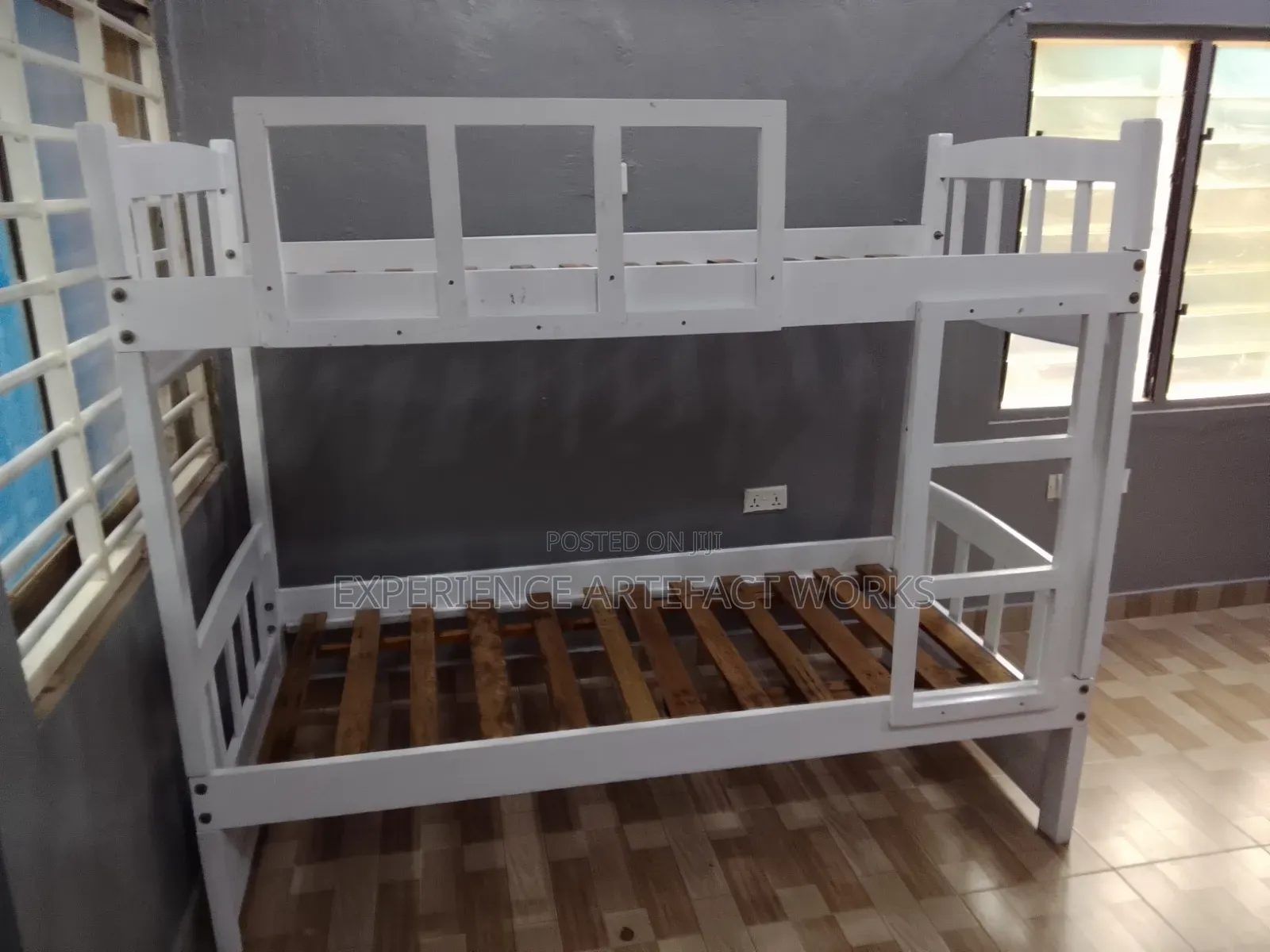 White Single Bunk Bed