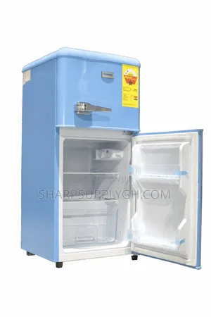 Nasco 86L New Retro Mini Two Door Refrigerator