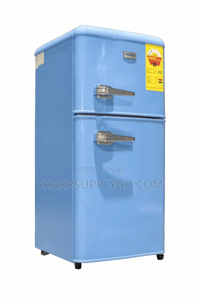 Nasco 86L New Retro Mini Two Door Refrigerator