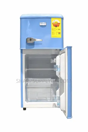 Nasco 86L New Retro Mini Two Door Refrigerator