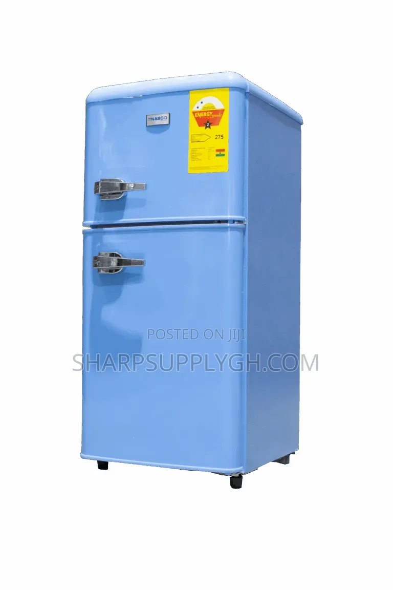 Nasco 86L New Retro Mini Two Door Refrigerator