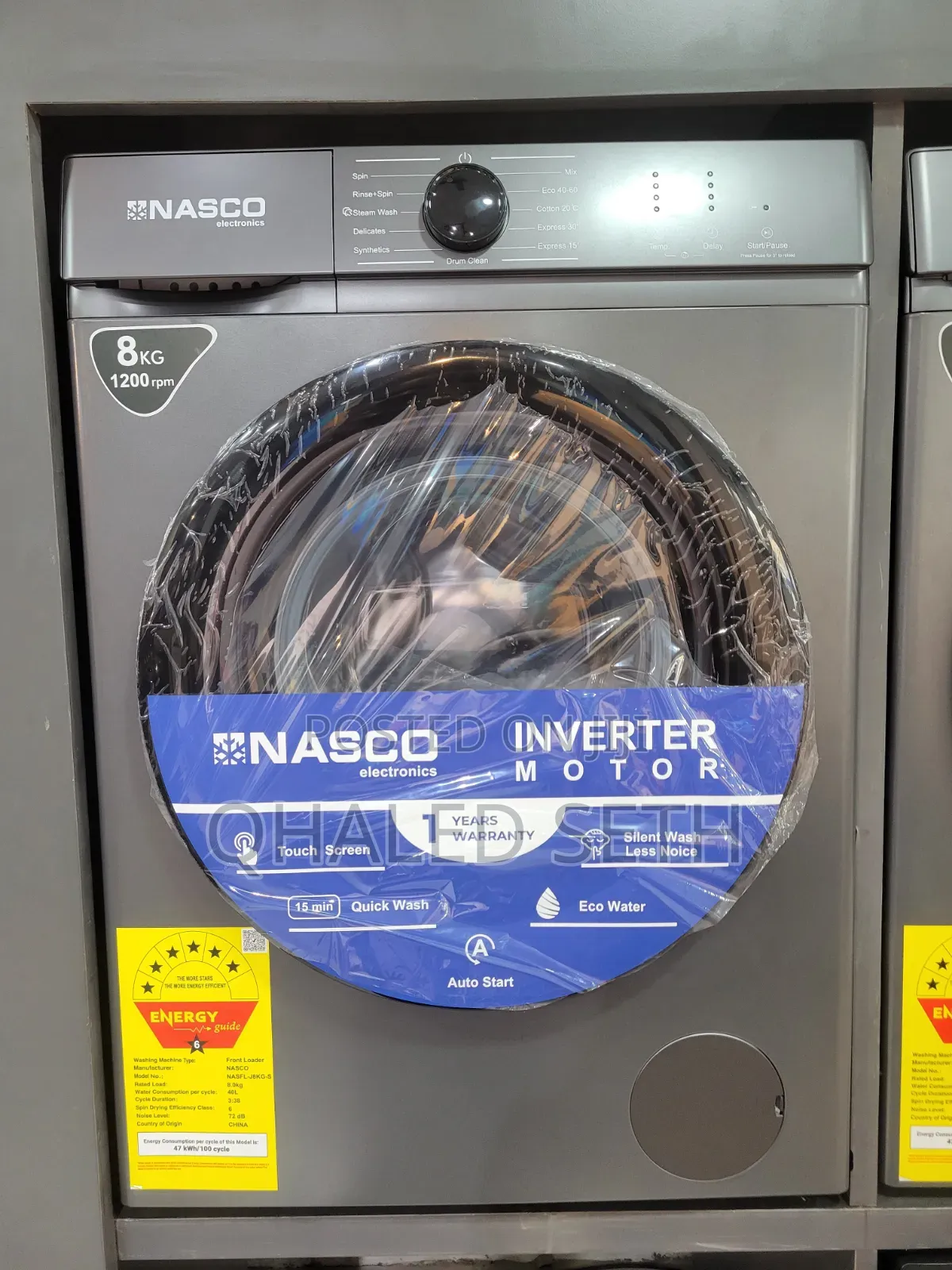 8KG New Nasco Washing Machine Front Load