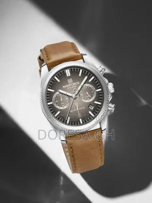NAVIFORCE Chronograph Leather Watch for Men | Classic Wristwatch