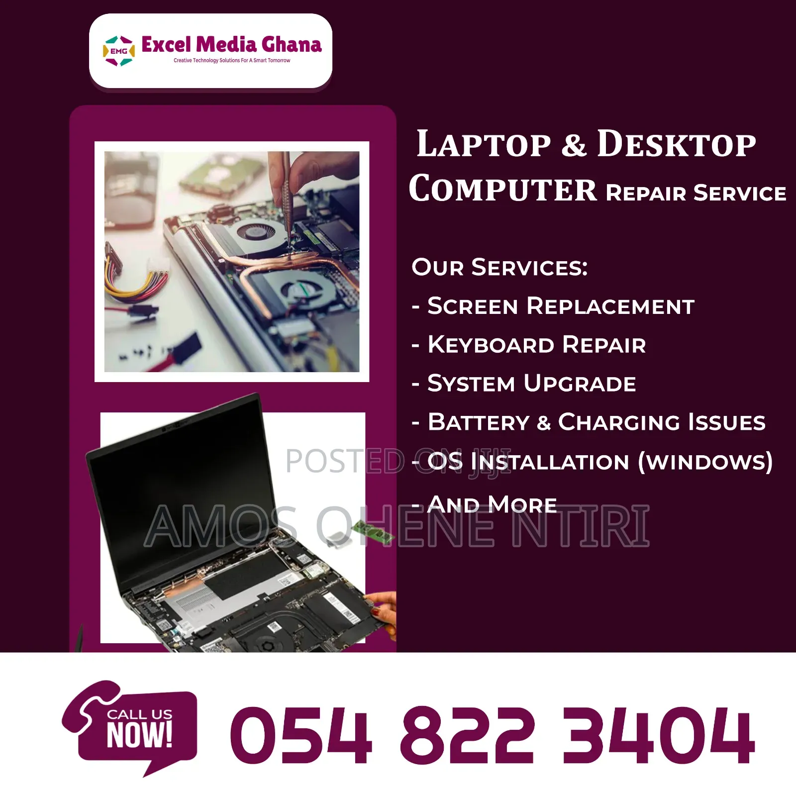 Laptop & Desktop Computers Repairs
