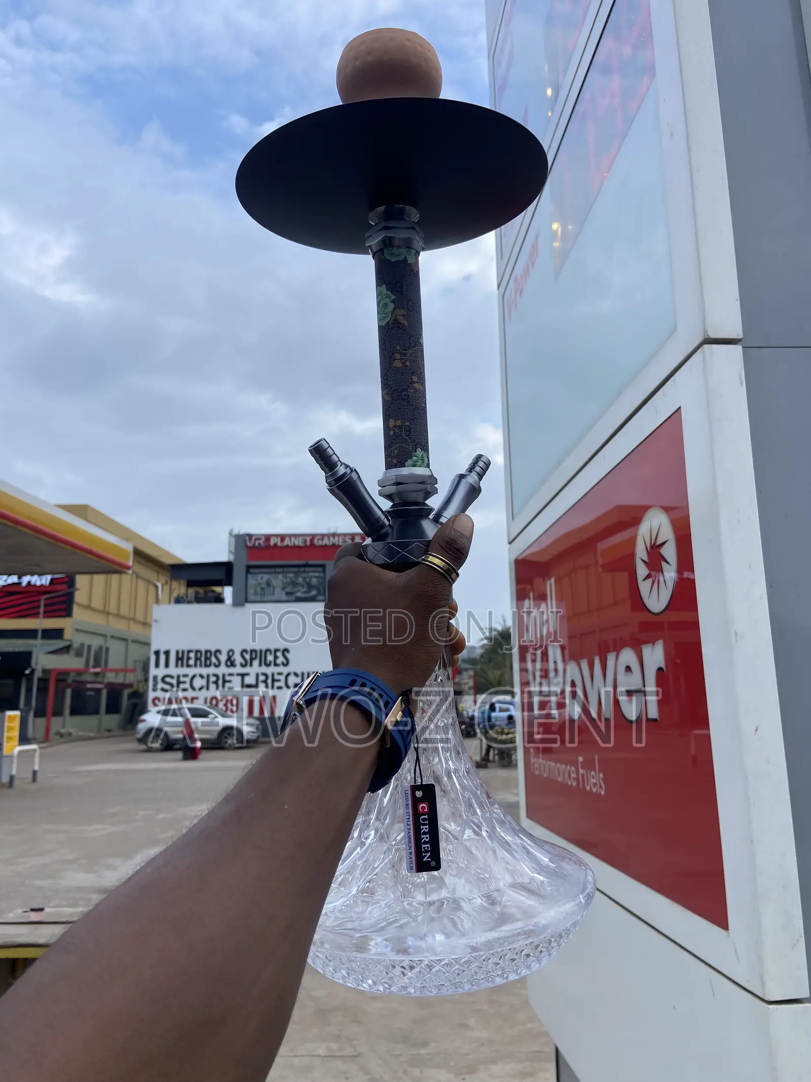 New Big 2 Pip Shisha Pot With All Accessories