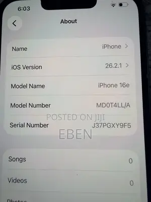 Apple iPhone 16e 128 GB Black