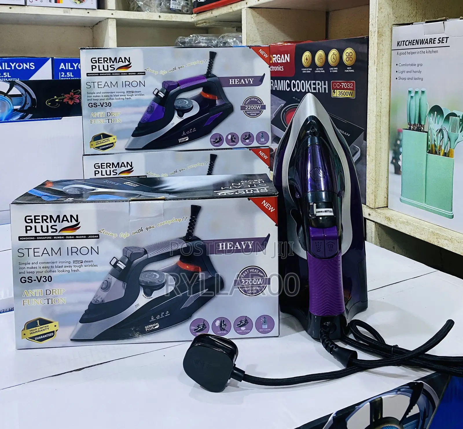 German Plus Heavy Steam Iron