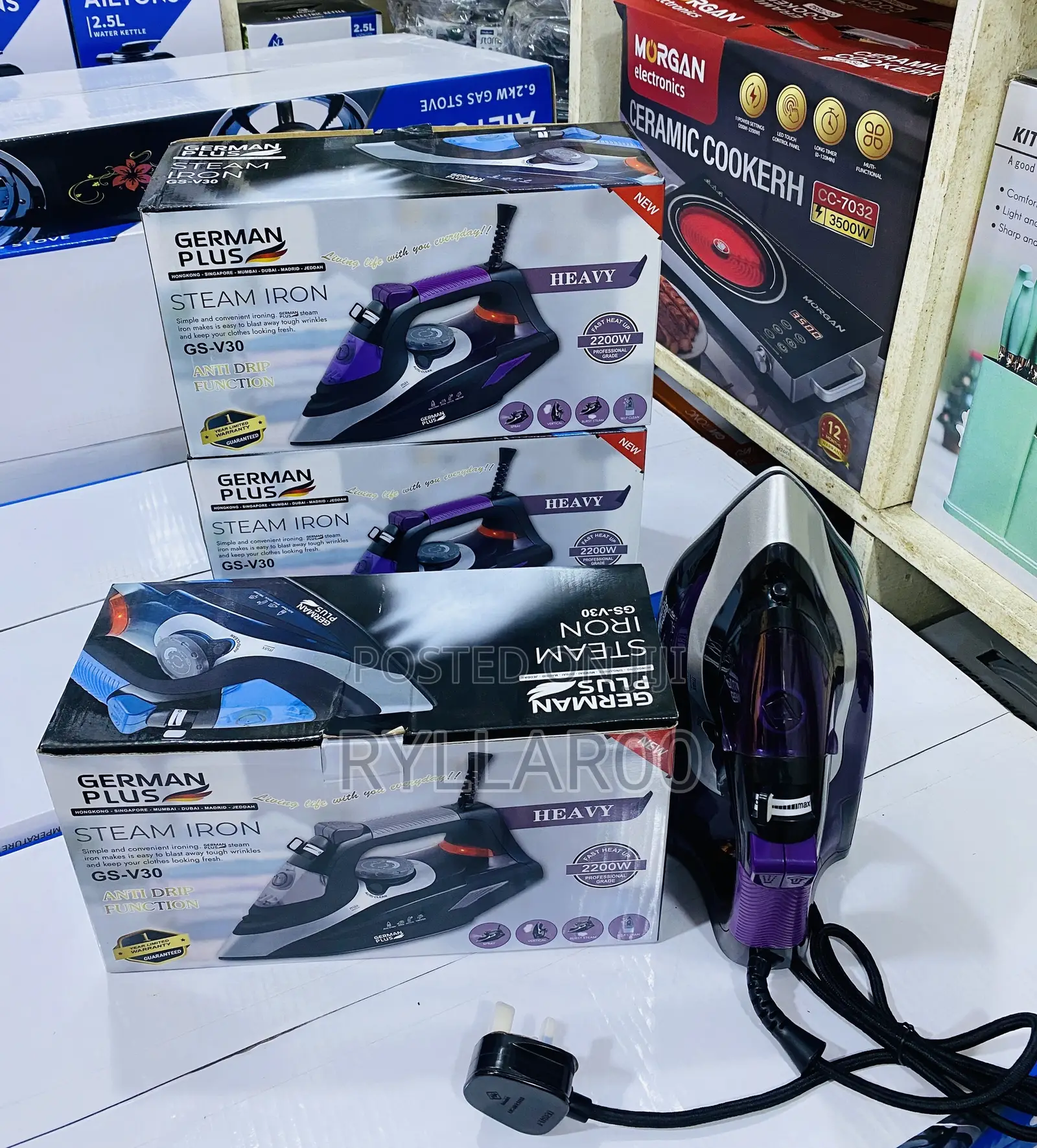 German Plus Heavy Steam Iron