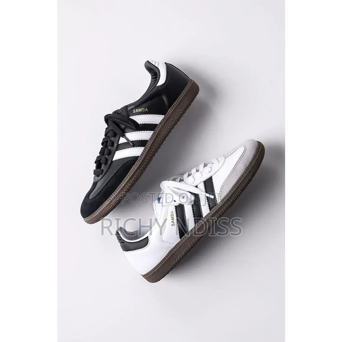 Adidas Samba Og "Cloud White/Core Black/Clear Granite" Sneakers