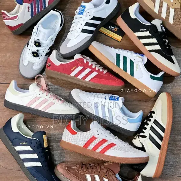 Adidas Samba Og "Cloud White/Core Black/Clear Granite" Sneakers