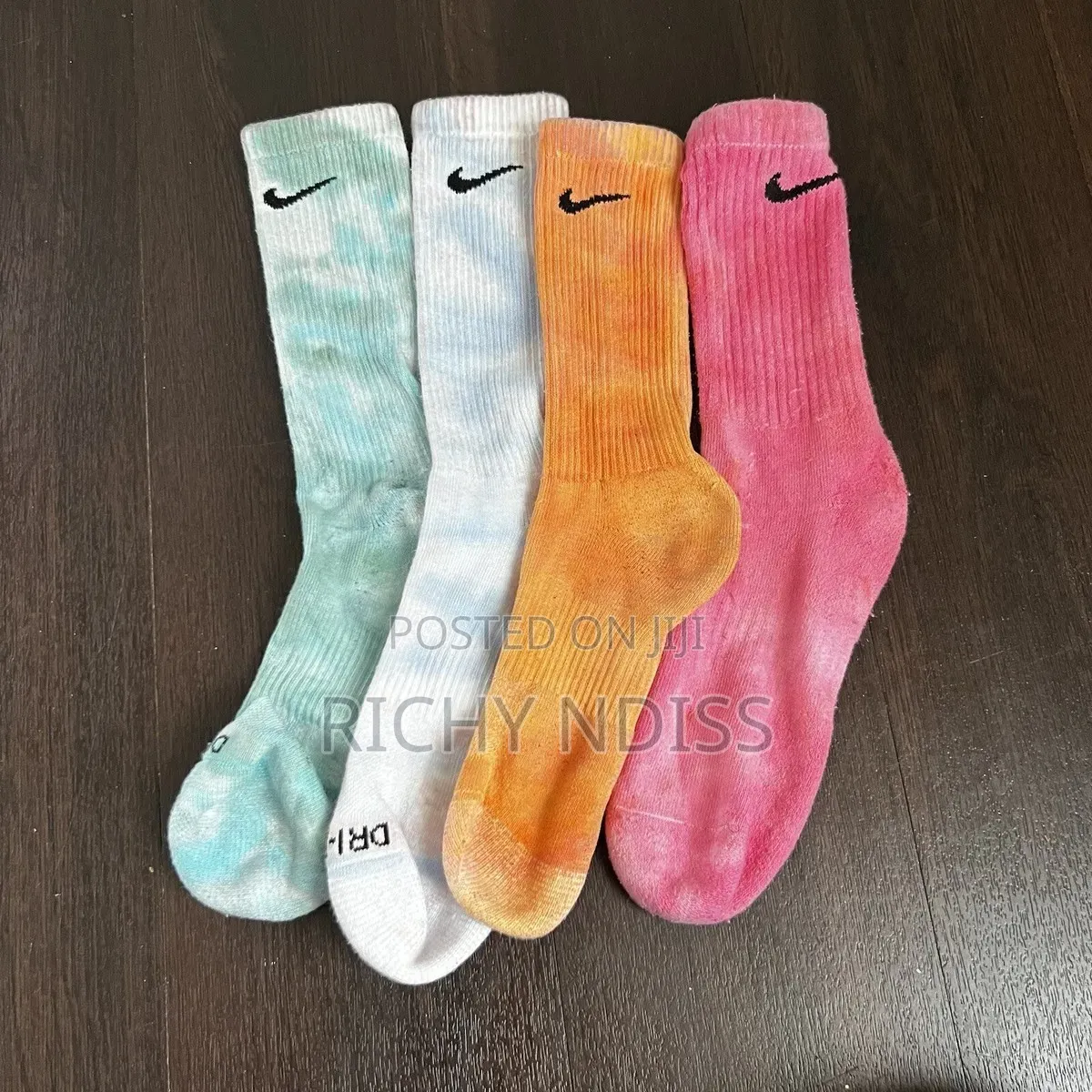 Tie-Dye Nike Socks (Green, Orange, Blue, Pink)