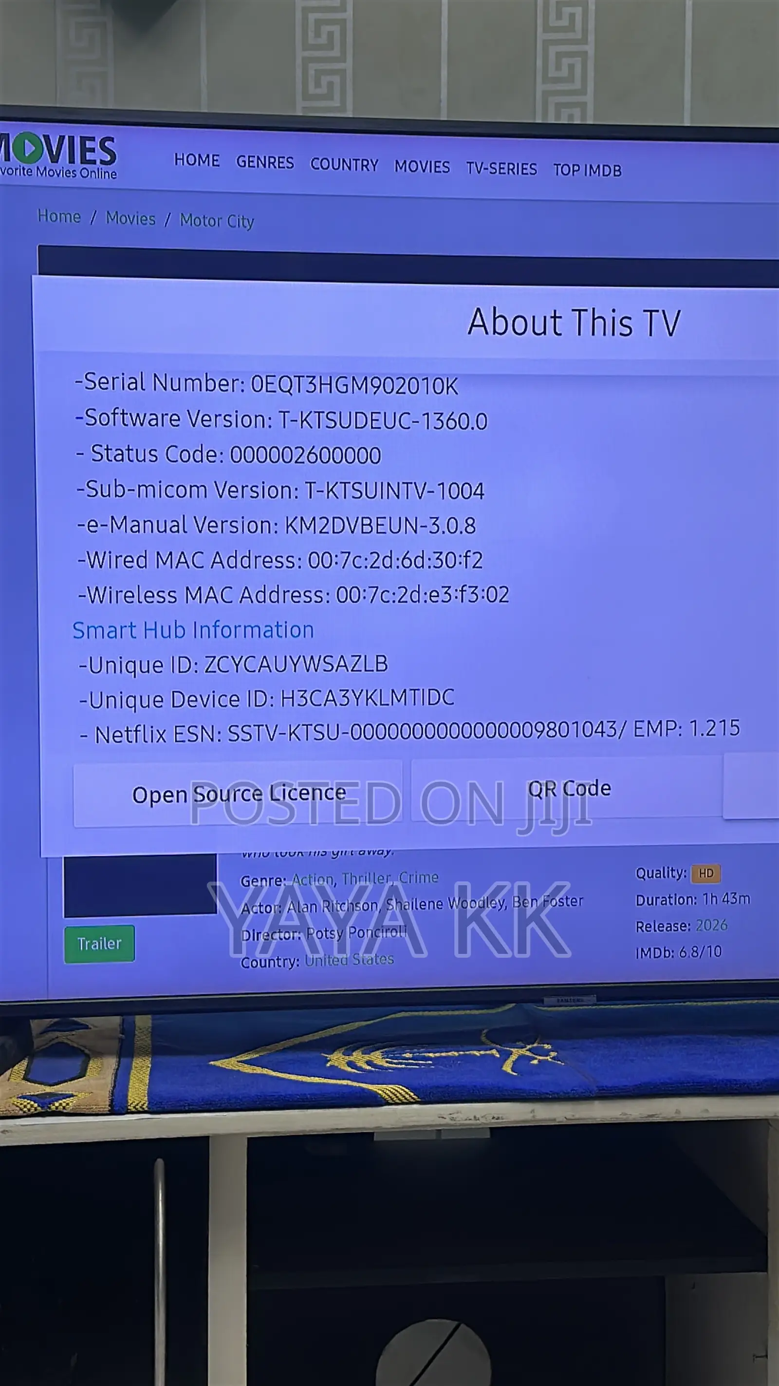 55" Samsung TV
