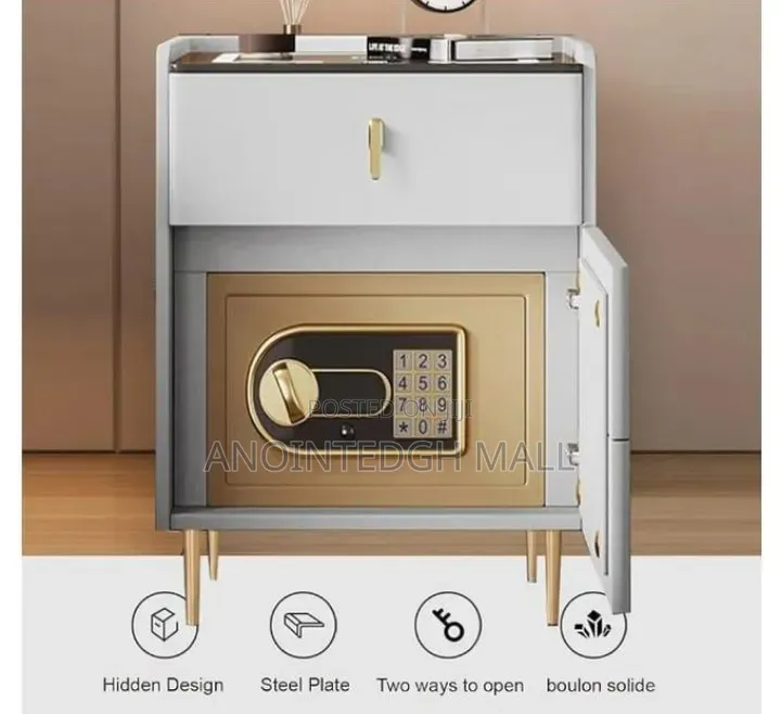 Multifunctional Safe and Smart Bedside Pedestal - Multicolour