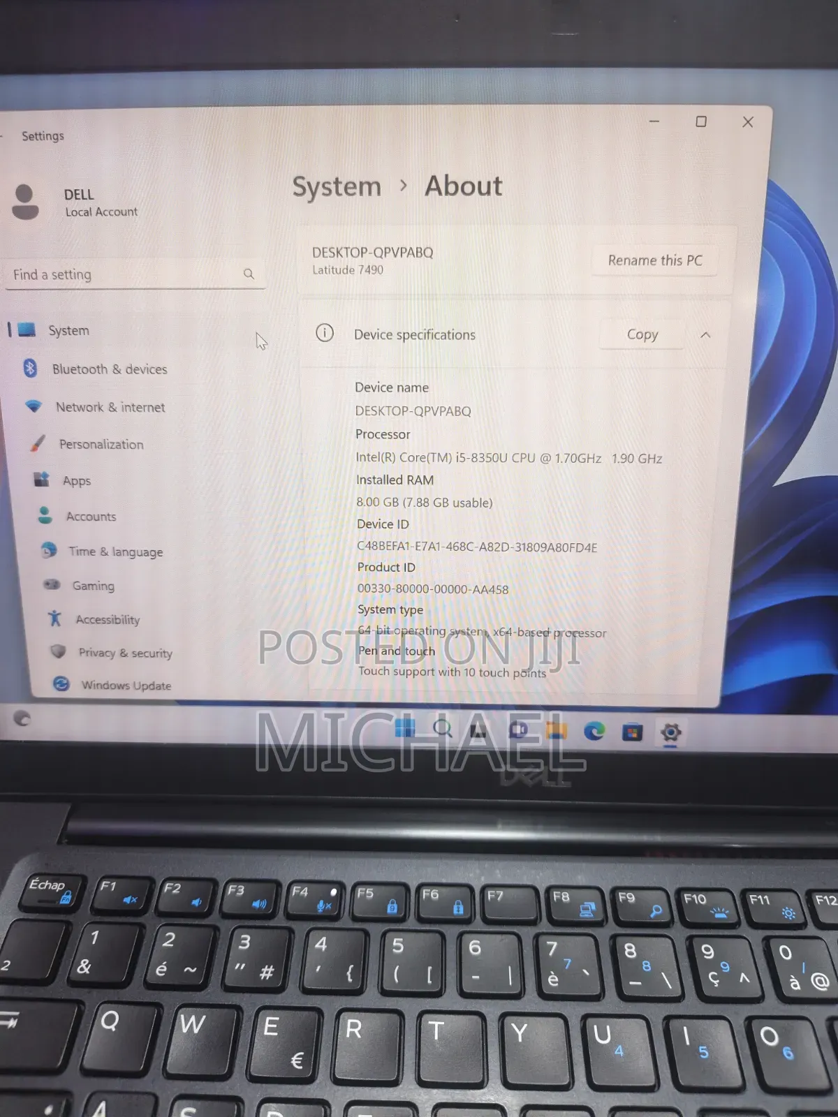 Laptop Dell Latitude 7480 8GB Intel Core i5 SSD 500GB