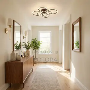 Modern Minimalist 8-Ring LED Ceiling Light