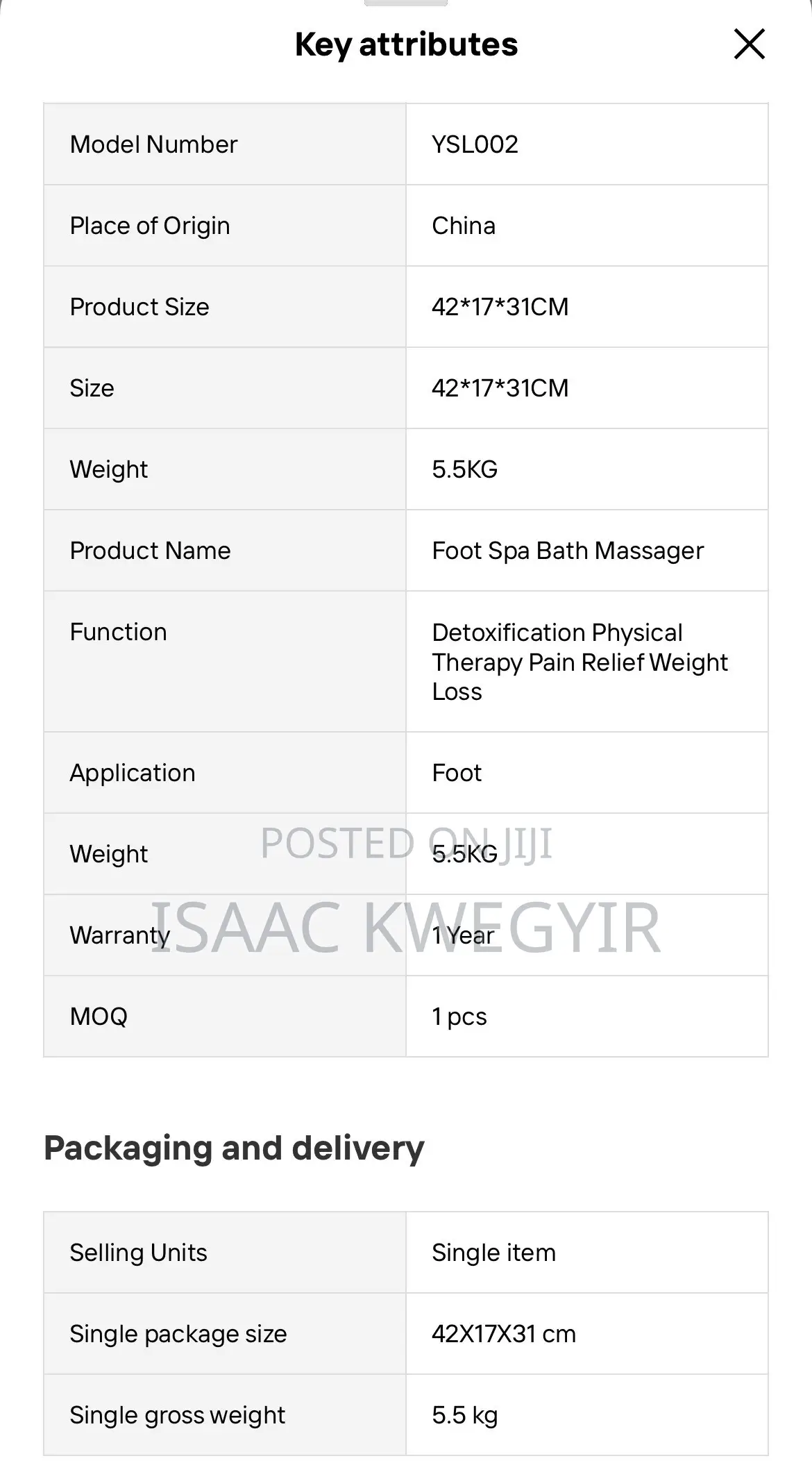 Ionic Detox Foot Spa