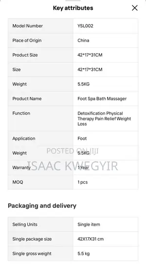 Ionic Detox Foot Spa