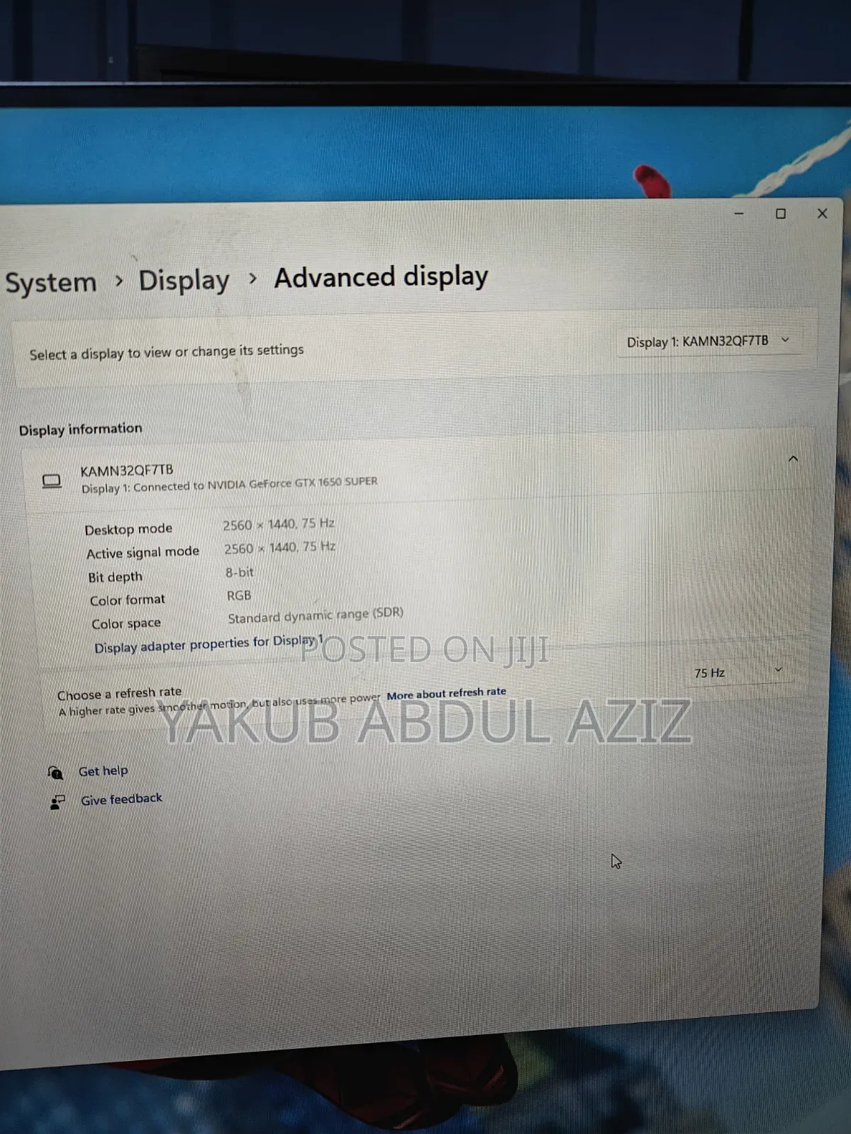 Kogan 32" QHD IPS FreeSync 75Hz Frameless Monitor (2560 X 1440) 2k